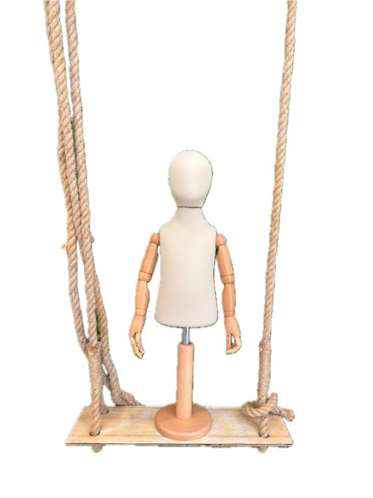 Busto bambino ecrù con braccia e testa