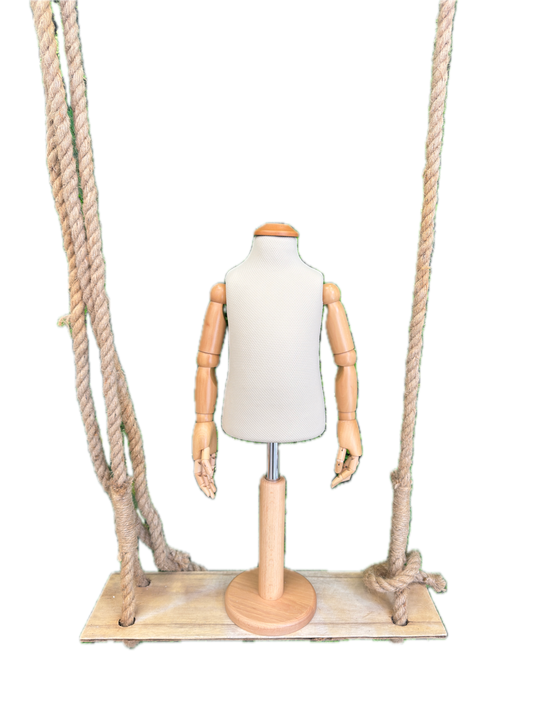 Busto bambino ecrù con braccia